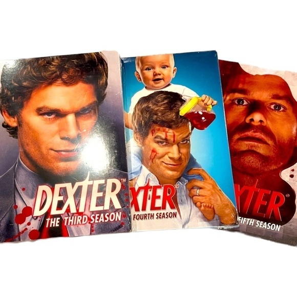 New & Sealed Dexter DVDs | Season 3, Season 4 & Season 5 | Showtime DVD Bundle - Picture 1 of 7